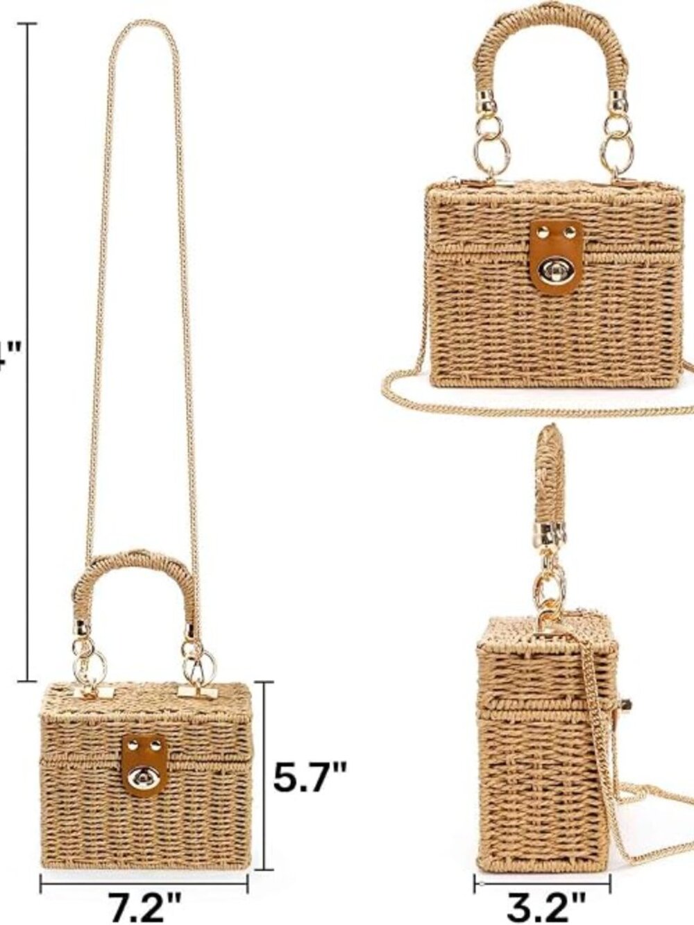Straw Handbag - Picture 4 of 6
